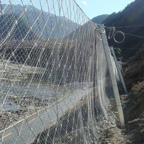 公路被动边坡防护网a菱形安全防护网工程